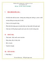 Giáo án chương trình mới: Lớp Chồi Đề tài : NƯỚC THẬT potx