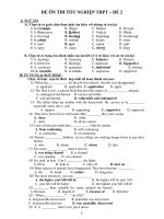 ĐỀ ÔN THI TỐT NGHIỆP THPT – ĐỀ 2 pdf