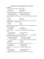 ĐỀ KIỂM TRA TRẮC NGHIỆM TIẾNG ANH - TEST 8 pptx
