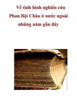 Về tình hình nghiên cứu Phan Bội Châu ở nước ngoài những năm gần đây ppsx