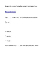 English Grammar Tests-Elementary Level''''s archivePostcard: France ppsx