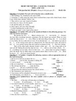 BỘ ĐỀ THI THỬ ĐH – CAO ĐẲNG NĂM 2011 MÔN: ANH VĂN - Mã đề: 026 pdf