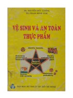 Giáo trinh vệ sinh và an toàn thực phẩm part 1 ppt