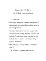 Giáo ám địa lý 11 - Bài 3: Một số vấn đề mang tính toàn cầu potx