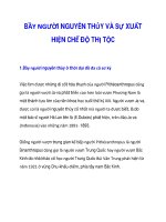 BẦY NGƯỜI NGUYÊN THỦY VÀ SỰ XUẤT HIỆN CHẾ ÐỘ doc