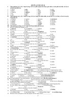 ĐỀ ÔN LUYỆN SỐ 10 pptx