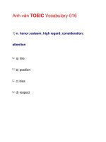 Anh văn TOEIC Vocabulary-016 ppt