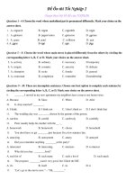 Đề Ôn thi Tốt Nghiệp 2 (Soạn theo bộ 10 đề của NXBGD) pot