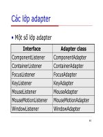 Lập trình Java cơ bản : Các thành phần GUI part 9 potx