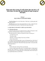 Giáo trình đại cương về chẩn đoán lâm sàn thú y về hình thức và mức độ của những rối loạn trong cơ thể bệnh p1 pdf