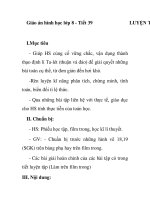 Giáo án hình học lớp 8 - Tiết 39 LUYỆN TẬP pps