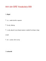 Anh văn GRE Vocabulary-008 potx
