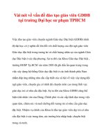 Vài nét về vấn đề đào tạo giáo viên GDĐB tại trường Đại học sư phạm pdf