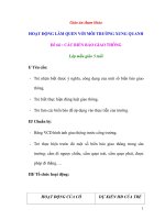 Giáo án tham khảo Đề tài : CÁC BIỂN BÁO GIAO THÔNG pptx