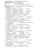 KỲ THI THỬ TỐT NGHIỆP LẦN THỨ NHẤT TRƯỜNG THPT KHÂM ĐỨC ppsx