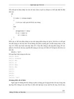 Giáo trình hướng dẫn khởi tạo mảng một chiều bằng cách sử dụng danh sách các giá trị bên trong dấu ngoặc p4 ppt