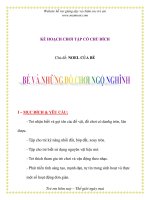 Giáo án chương trình đổi mới Chủ đề: NOEL CỦA BÉ doc