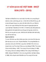 37 NĂM QUAN HỆ VIỆT NAM – NHẬT BẢN (1973 – 2010)_1 ppsx
