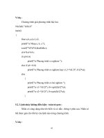 Giáo trình Ngôn ngữ lập trình C part 4 pdf