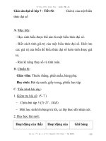 Giáo án đại số lớp 7 - Tiết 52: Giá trị của một biểu thức đại số pps