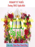 bài giảng toán lớp 7 đơn thức