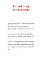 TĂNG THÂN NHIỆT (HYPERTHERMIA) pptx
