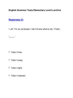 English Grammar Tests-Elementary Level''''s archiveResponses (5) pptx