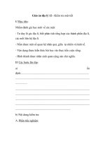 Giáo án địa lý 12 - Kiểm tra một tiết docx