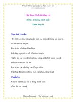 Giáo án chương trình mới: Chủ điểm: Thế giới động vật Đề tài: Ai thông minh nhất Nhóm lớp: lá pps