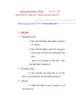 Giáo án đại số lớp 6 - Tiết 26 SỐ NGUYÊN TỐ – HỢP SỐ – BẢNG SỐ NGUYÊN TỐ docx