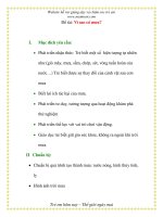 Giáo án chương trình đổi mới Đề tài: Vì sao có mưa? potx