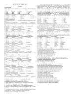 ĐỀ ÔN THI TỐT NGHIỆP SỐ 2 TEST 1 ppsx