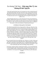 Ấn chương Việt Nam - Kim ngọc Bảo Tỷ của Hoàng đế thời Nguyễn docx