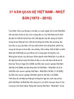 37 NĂM QUAN HỆ VIỆT NAM – NHẬT BẢN (1973 – 2010)_2 pptx