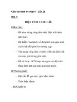 Giáo án hình học lớp 8 - Tiết 28 Bài 3: DIỆN TÍCH TAM GIÁC ppsx