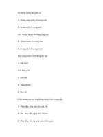 BÀI TRẮC NGHIỆM Y KHOA - ĐỀ SỐ 3 potx