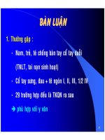 Chẩn đoán TRẬT KHỚP QUANH NGUYỆT part 7 pptx