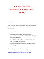 SUY GAN CẤP TÍNH (INSUFFISANCE HEPATIQUE AIGUE) pps
