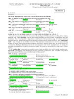 ĐỀ THI THỬ ĐẠI HỌC, CAO ĐẲNG LẦN 2 NĂM 2011 MÔN: Tiếng Anh - TRƯỜNG THPT MỸ ĐỨC A ( Mã đề 624) docx