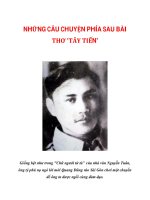 NHỮNG CÂU CHUYỆN PHÍA SAU BÀI THƠ ''''TÂY TIẾN'''' pps