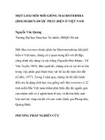 BÁO CÁO KHOA HỌC: 