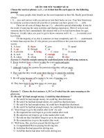 ĐỀ ÔN THI TỐT NGHIỆP SỐ 10 pps