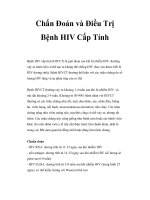 Chẩn Đoán và Điều Trị Bệnh HIV Cấp Tính pptx