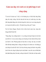 Làm sao dạy trẻ cách cư xử phù hợp ở nơi công cộng potx