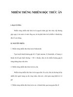 NHIỄM TRÙNG NHIỄM ĐỘC THỨC ĂN ppsx