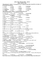 ĐỀ LUYỆN THI ĐẠI HỌC – SỐ 38 MÔN: TIẾNG ANH pdf