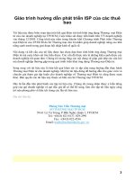 Giáo trình hướng dẫn phát triển ISP của các thuê bao phần 1 doc