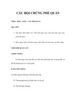 CÁC HỘI CHỨNG PHẾ QUẢNVIÊM – HEN – GIÃN – TẮC PHẾ QUẢN ppt