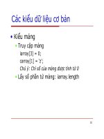 Lập trình Java cơ bản : Tổng quan lập trình Java part 4 doc