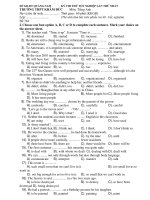 KỲ THI THỬ TỐT NGHIỆP LẦN THỨ NHẤT - TRƯỜNG THPT KHÂM ĐỨC ppsx